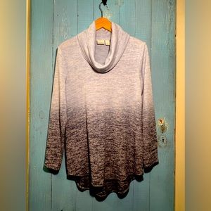 Chico Blue fade Cowl-neck Sweater